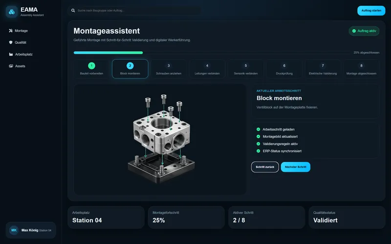 Assemblierungs‑ und Montage‑Assistent
