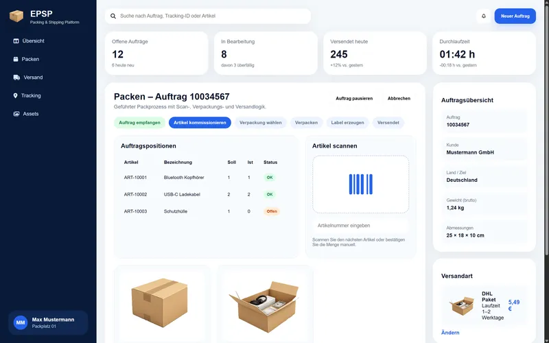 Enterprise Packing & Shipping Platform (EPSP)