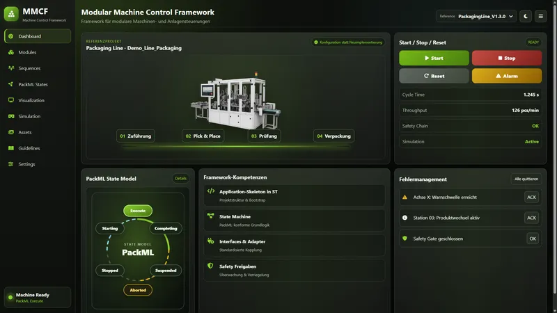 Modular Machine Control Framework (MMCF)