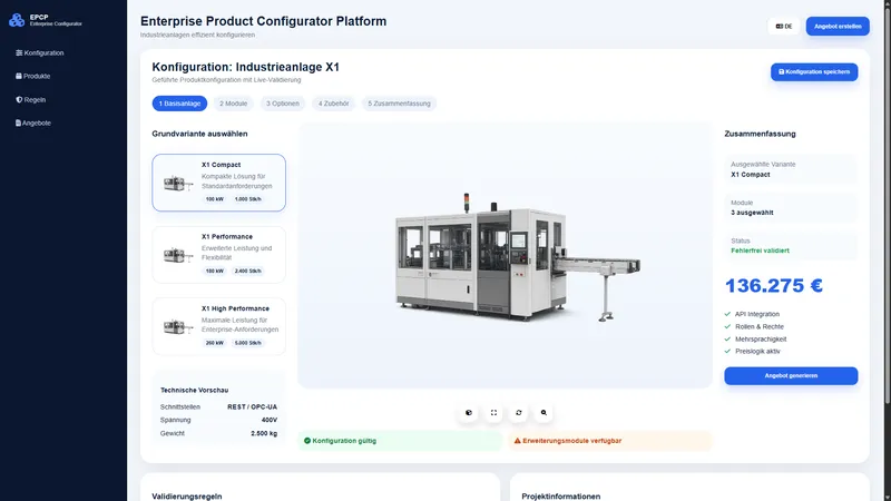 Enterprise Product Configurator Platform (EPCP)
